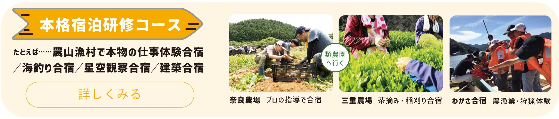 本格宿泊研修コース